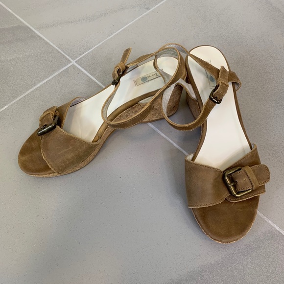Boden Ankle Strap Wedge Sandals